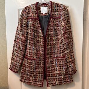 Anthropologie Multi Color Tweed Women's Jacket